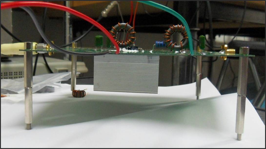 Sideview of Power Amplifier